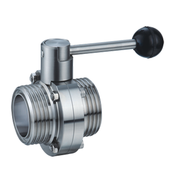 Threaded butterfly valve